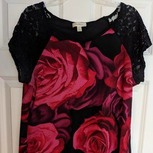 Rose Printed Top